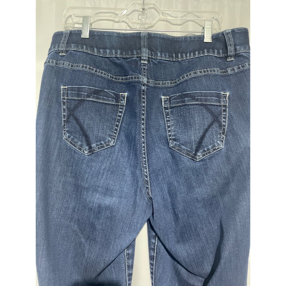 Lane Bryant Womens 16 Regular Dark Wash Skinny Jeans Blue Stretch Denim Pants - Picture 5 of 5